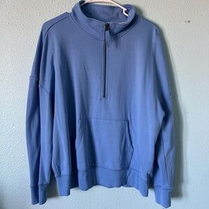 Blue Quarter Zip Sweatshirt